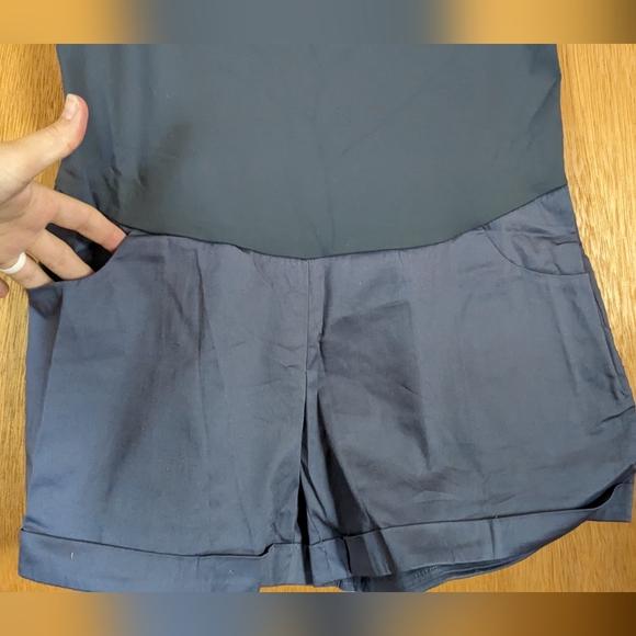 NWT Maacie Woman's Maternity Full Panel Casual Shorts, Folded Hem - Picture 6 of 9